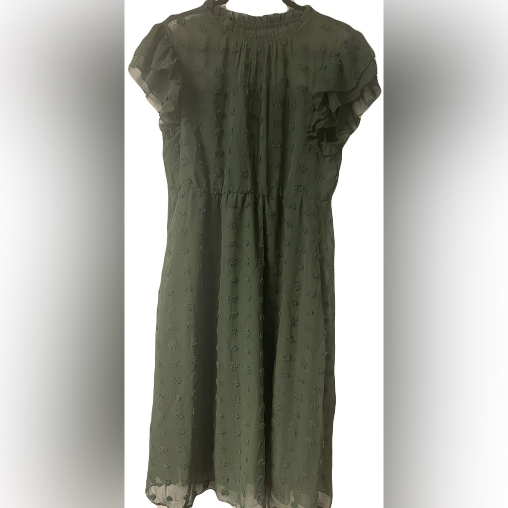 BloomChic sheer green dress